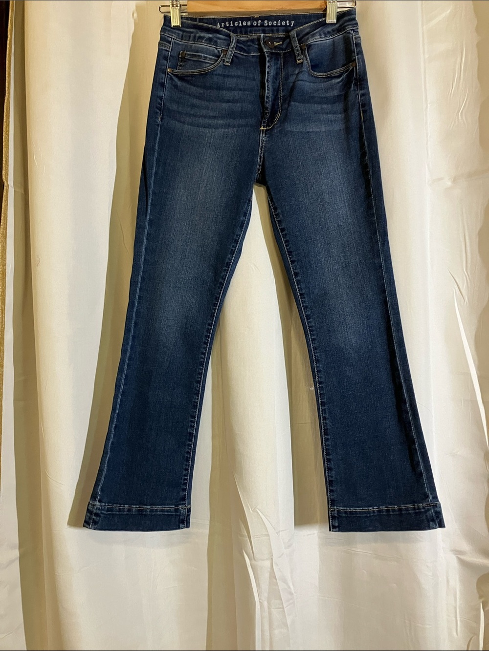 Articles Of Society Indigo Wide-Leg Flare Jeans